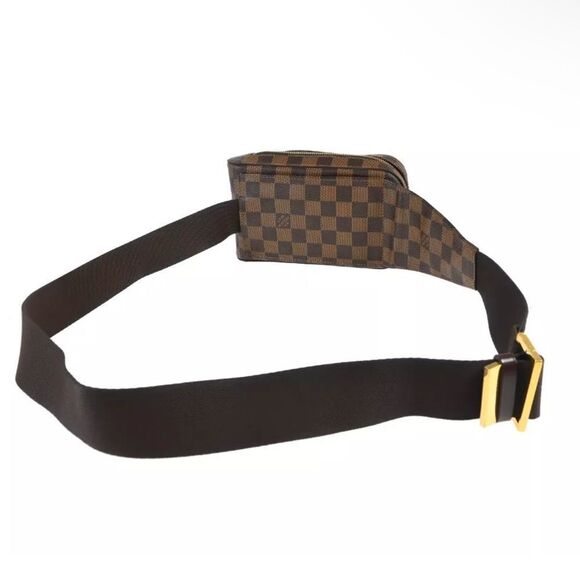 LOUIS VUITTON GERONIMOS BUM BAG DAMIER CANVAS BROWN CA0065 - Picture 2 of 8